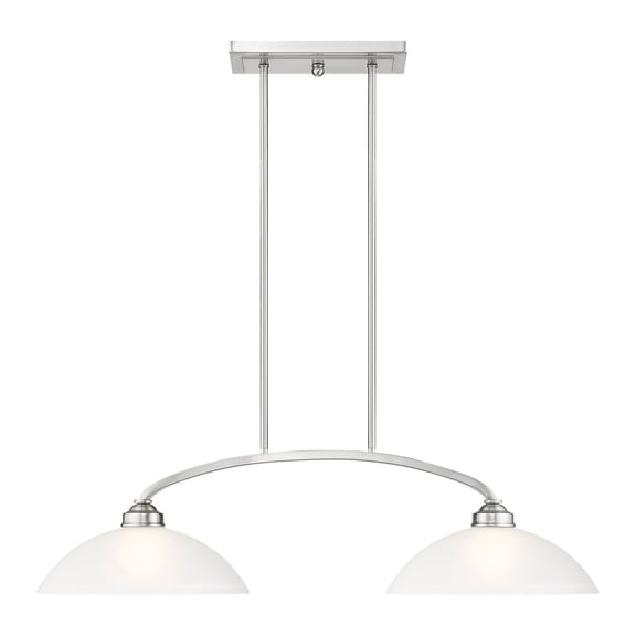 4222-91 Livex Lighting Somerset - 2 Light Billiard/Island in Traditional Style - 13 Inches wide by 10 Inches high