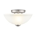 thumbnail image 1 of Livex Lighting Somerset Ceiling Mount in Brushed Nickel, 1 of 9
