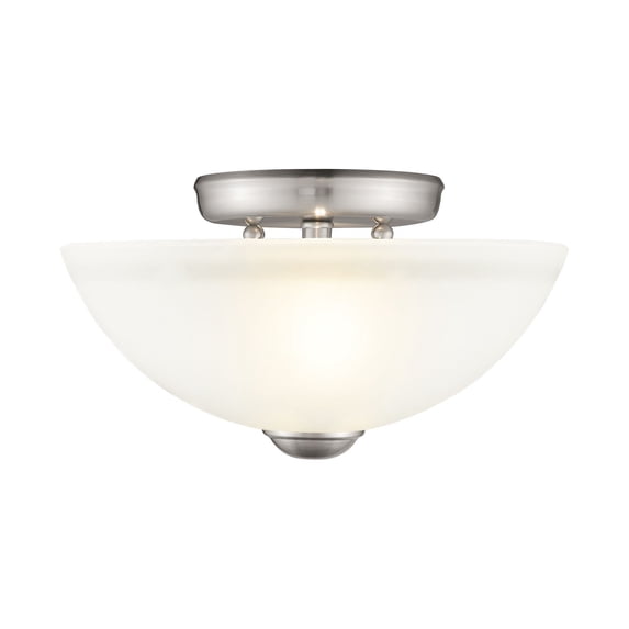 Livex Lighting Somerset Ceiling Mount in Brushed Nickel