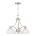 thumbnail image 1 of Livex Lighting Somerset Chandelier in Brushed Nickel, 1 of 13