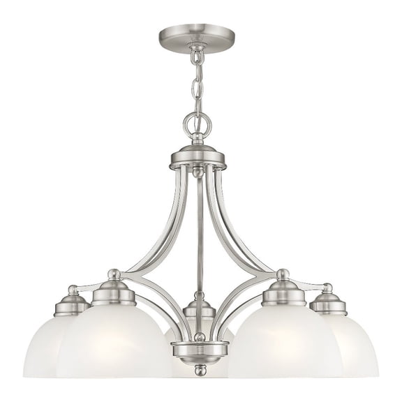 Livex Lighting Somerset Chandelier in Brushed Nickel
