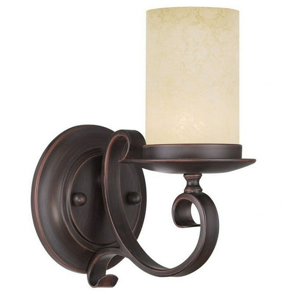 53850-07 Livex Lighting Somerville - 1 Light Mini Pendant in Traditional Style - 5.25 Inches wide by 8.75 Inches high-Bronze Finish