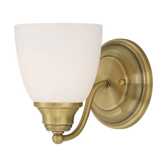 Livex Lighting Somerville Wall Sconce in Antique Brass