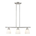 thumbnail image 1 of Livex Lighting Somerville 3-Light Metal Linear Chandelier in Brushed Nickel, 1 of 17