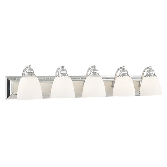 Livex Lighting Springfield 5 Bath Light in Chrome