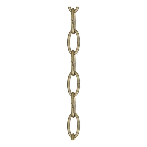 Livex Lighting Steel 3' Standard Decorative Chain In Winter Gold Finish 5607-28