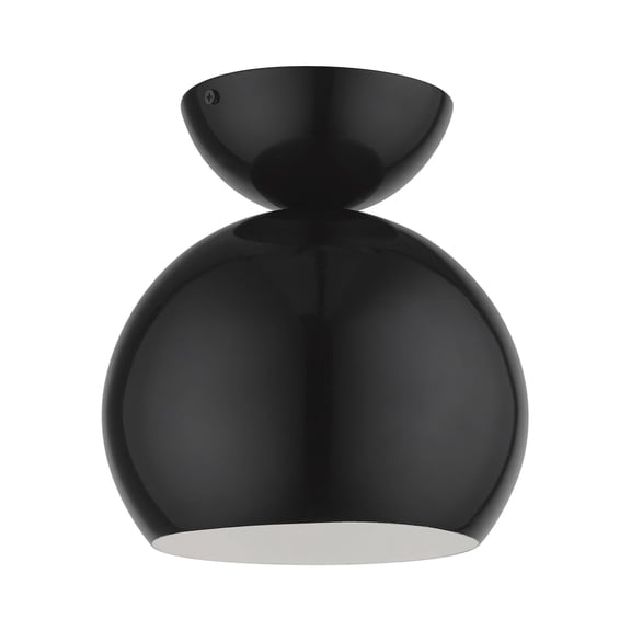 Livex Lighting - Stockton - 1 Light Globe Semi-Flush Mount In Industrial
