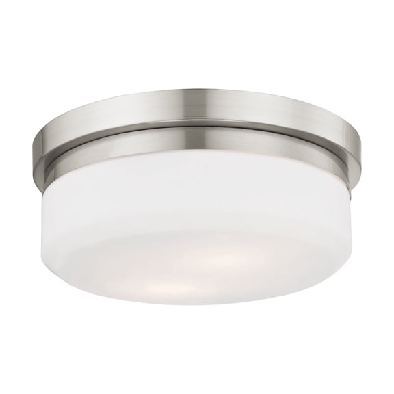 Livex Lighting Stratus 2 Light Brushed Nickel Ceiling Mount or Wall Mount