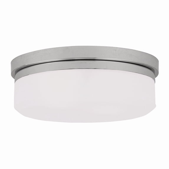 Livex Lighting Stratus 2 Light Polished Chrome Ceiling Mount or Wall Mount