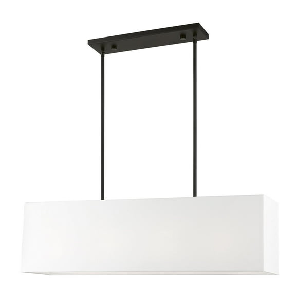 Livex Lighting - Summit - 4 Light Linear Chandelier In Transitional Style-17.5
