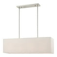thumbnail image 1 of Livex Lighting - Summit - 4 Light Linear Chandelier In Transitional Style-17.5, 1 of 13
