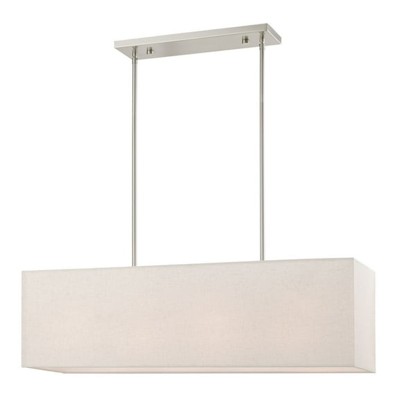 Livex Lighting - Summit - 4 Light Linear Chandelier In Transitional Style-17.5