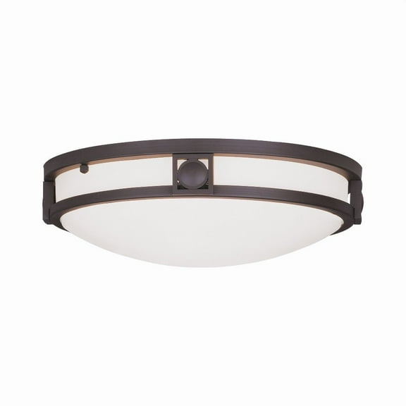 Livex Lighting Titania Ceiling Mount in Bronze