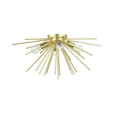 Livex Lighting - Tribeca - 4 Light Large Flush Mount In Sculptural Style-12.13