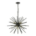 thumbnail image 1 of 46175-68-Livex Lighting-Tribeca - 7 Light Pendant In Sculptural Style-26.5 Inches Tall and 25 Inches Wide-Shiny Black/Polished Brass Finish, 1 of 2
