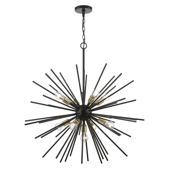 Livex Lighting - Tribeca - 9 Light Foyer Pendant In Sculptural Style-34.38