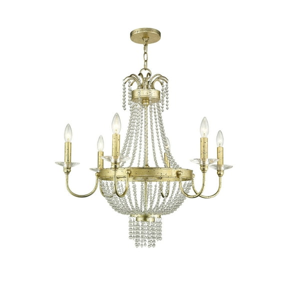 Livex Lighting - Valentina - 6 Light Chandelier in French Country Style - 28