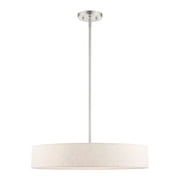 46034-91 Livex Lighting Venlo - 4 Light Pendant in Modern Style - 22 Inches wide by 12.75 Inches high-Brushed Nickel Finish -Traditional