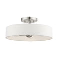 thumbnail image 1 of 46927-91 Livex Lighting Venlo - 4 Light Semi-Flush Mount In Timeless Style-6 Inches Tall and 14 Inches Wide-Brushed Nickel Finish, 1 of 10