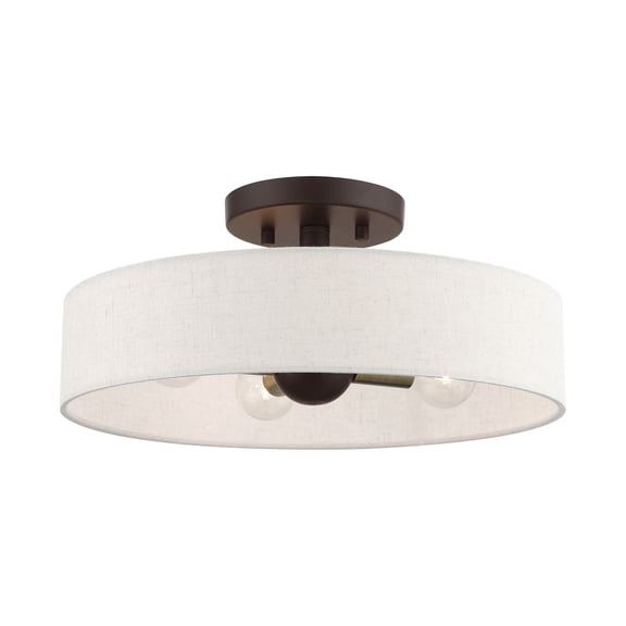Livex Lighting - Venlo - 4 Light Semi-Flush Mount in Modern Style - 14 Inches
