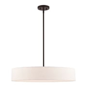 46035-07 Livex Lighting Venlo - 5 Light Pendant in Modern Style - 26 Inches wide by 13.5 Inches high-Bronze/Antique Brass Finish -Traditional