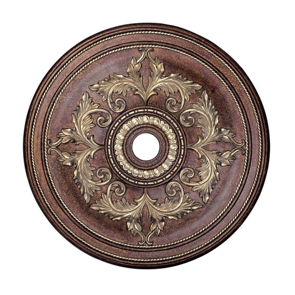 8211-58-Livex Lighting-Versailles - Ceiling Medallion in Style - 40.5 Inches wide by 2.38 Inches high-Imperial Bronze Finish