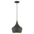 thumbnail image 1 of 41186-07-Livex Lighting-Waldorf - 1 Light Pendant In Industrial Style-18 Inches Tall and 9.5 Inches Wide-Bronze/Antique Brass Finish    -Traditional, 1 of 13