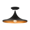 thumbnail image 1 of Livex Lighting - Waldorf - 1 Light Semi-Flush Mount In Industrial Style-8.5, 1 of 13
