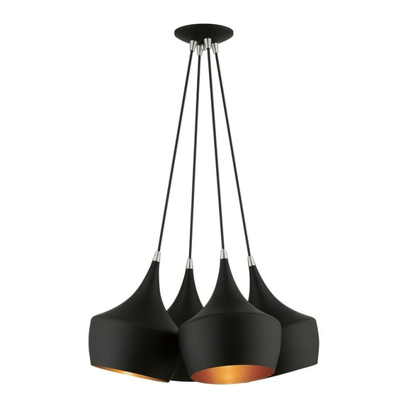 Livex Lighting - Waldorf - 4 Light Cluster Pendant In Mid Century Modern