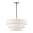 thumbnail image 1 of 58134-91-Livex Lighting-Warrenville - 4 Light Pendant In Mid-Century Modern Style-18.75 Inches Tall and 23 Inches Wide-Brushed Nickel Finish, 1 of 13