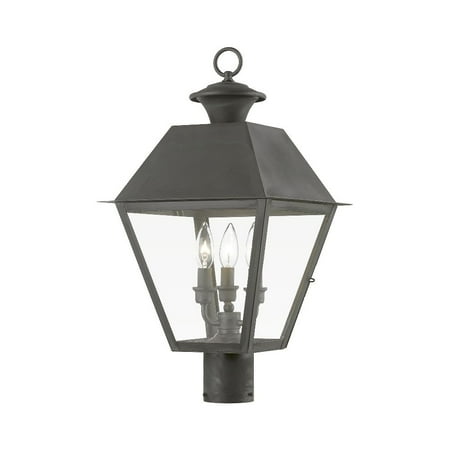 Livex Lighting - Wentworth - 3 Light Large Outdoor Post Top Lantern In Classic