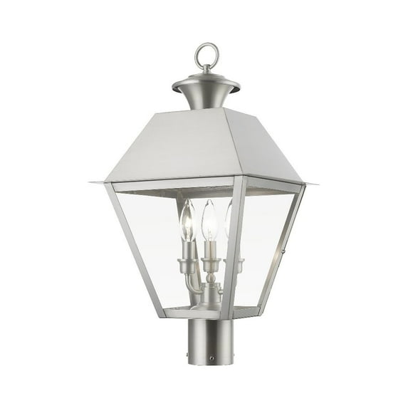 Livex Lighting - Wentworth - 3 Light Large Outdoor Post Top Lantern In Classic