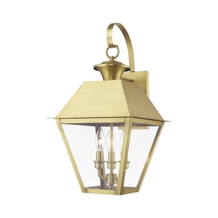 Livex Lighting - Wentworth - 3 Light Large Outdoor Wall Lantern In Classic