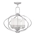 thumbnail image 1 of Livex Lighting Westfield Chandelier in Brushed Nickel, 1 of 12