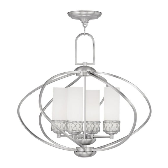 Livex Lighting Westfield Chandelier in Brushed Nickel