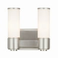 thumbnail image 1 of Weston 2 - Light Brushed Nickel / Silver Contemporary / Modern Incandescent Steel Wall Sconce, 1 of 6