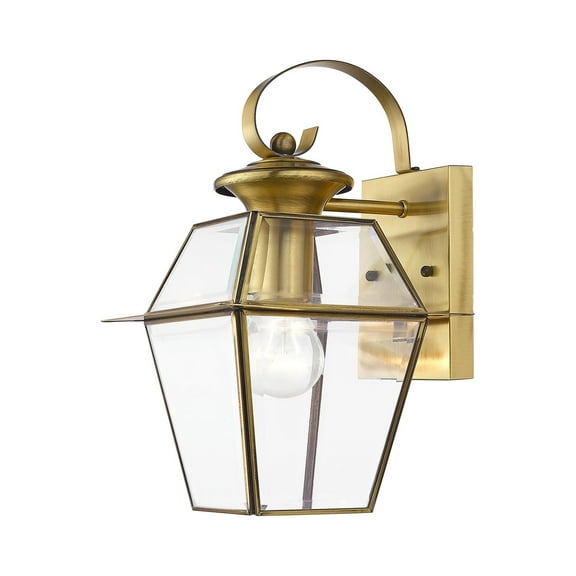 Livex Lighting - Westover - 1 Light Outdoor Wall Lantern in Farmhouse Style -