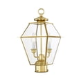 thumbnail image 1 of Livex Lighting Westover 2 Light Outdoor Post Lantern, 1 of 7