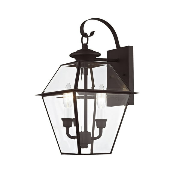Livex Lighting - Westover - 2 Light Outdoor Wall Lantern in Farmhouse Style - 9