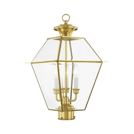 Livex Lighting Westover 3 Light Outdoor Post Lantern