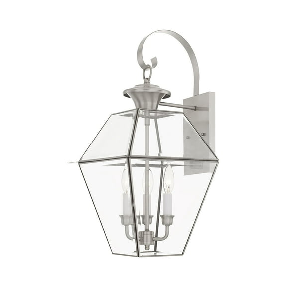 Livex Lighting - Westover - 3 Light Outdoor Wall Lantern in Farmhouse Style - 12
