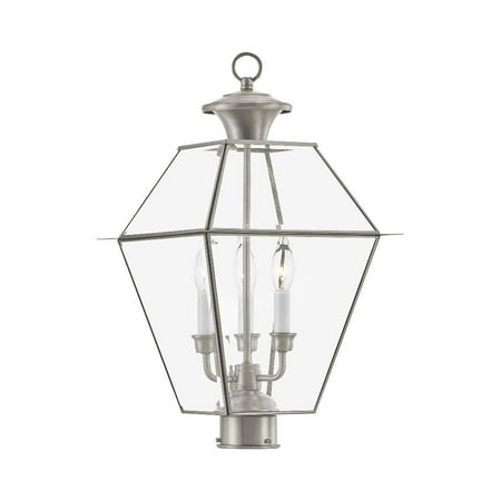 Livex Lighting Westover 3 Light Post-Top Lanterm