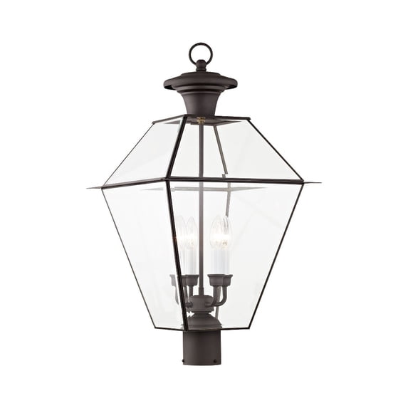 Livex Lighting Westover 4 Light Outdoor Post Lantern