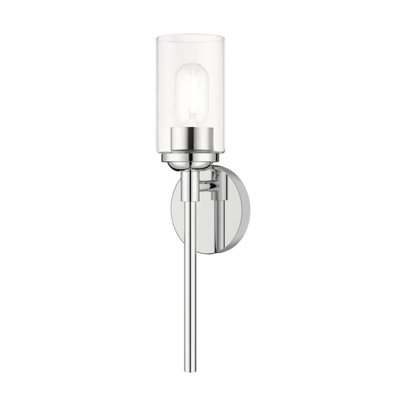 18081-05 Livex Lighting Whittier - 1 Light ADA Wall Sconce In Modern Style-17.5 Inches Tall and 4.75 Inches Wide-Polished Chrome Finish