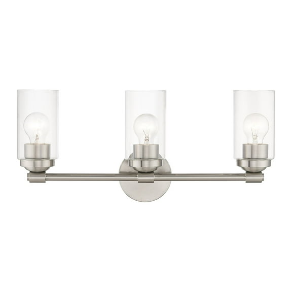 Livex Lighting - Whittier - 3 Light Bath Vanity In Modern Style-9.75 Inches Tall