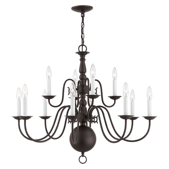 Livex Lighting Williamsburgh Chandelier in Bronze
