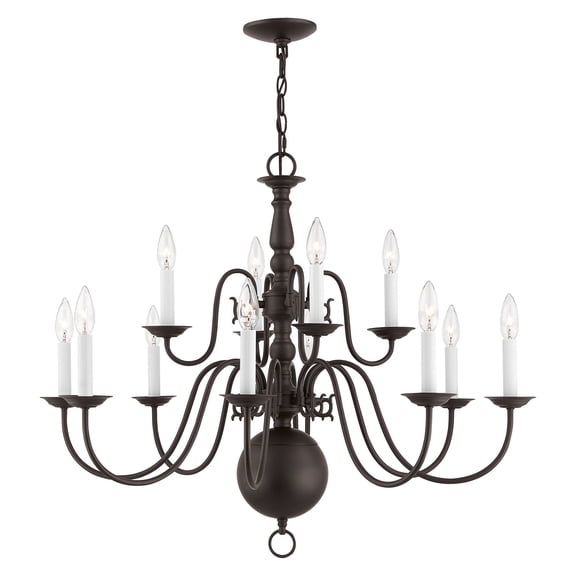 Livex Lighting Williamsburgh Chandelier in Bronze