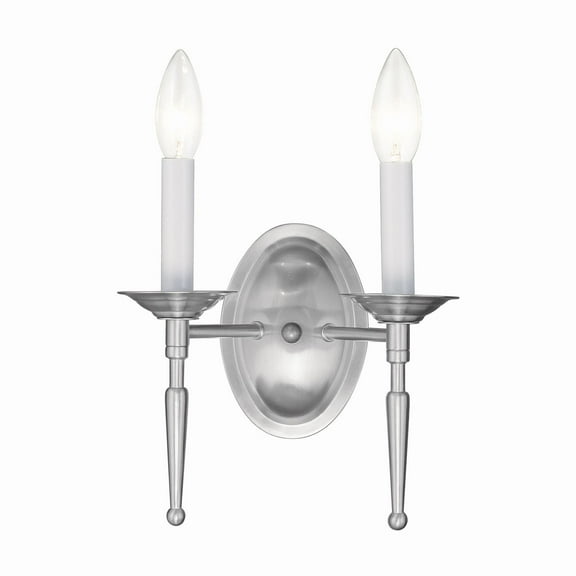 Livex Lighting Williamsburgh Wall Sconce in Brushed Nickel