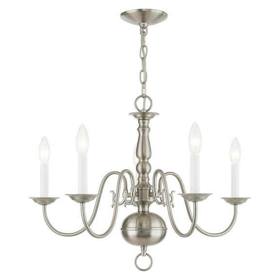 Livex Lighting - Williamsburgh - 5 Light Chandelier in Traditional Style - 24