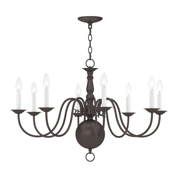 Livex Lighting Williamsburgh Chandelier in Bronze